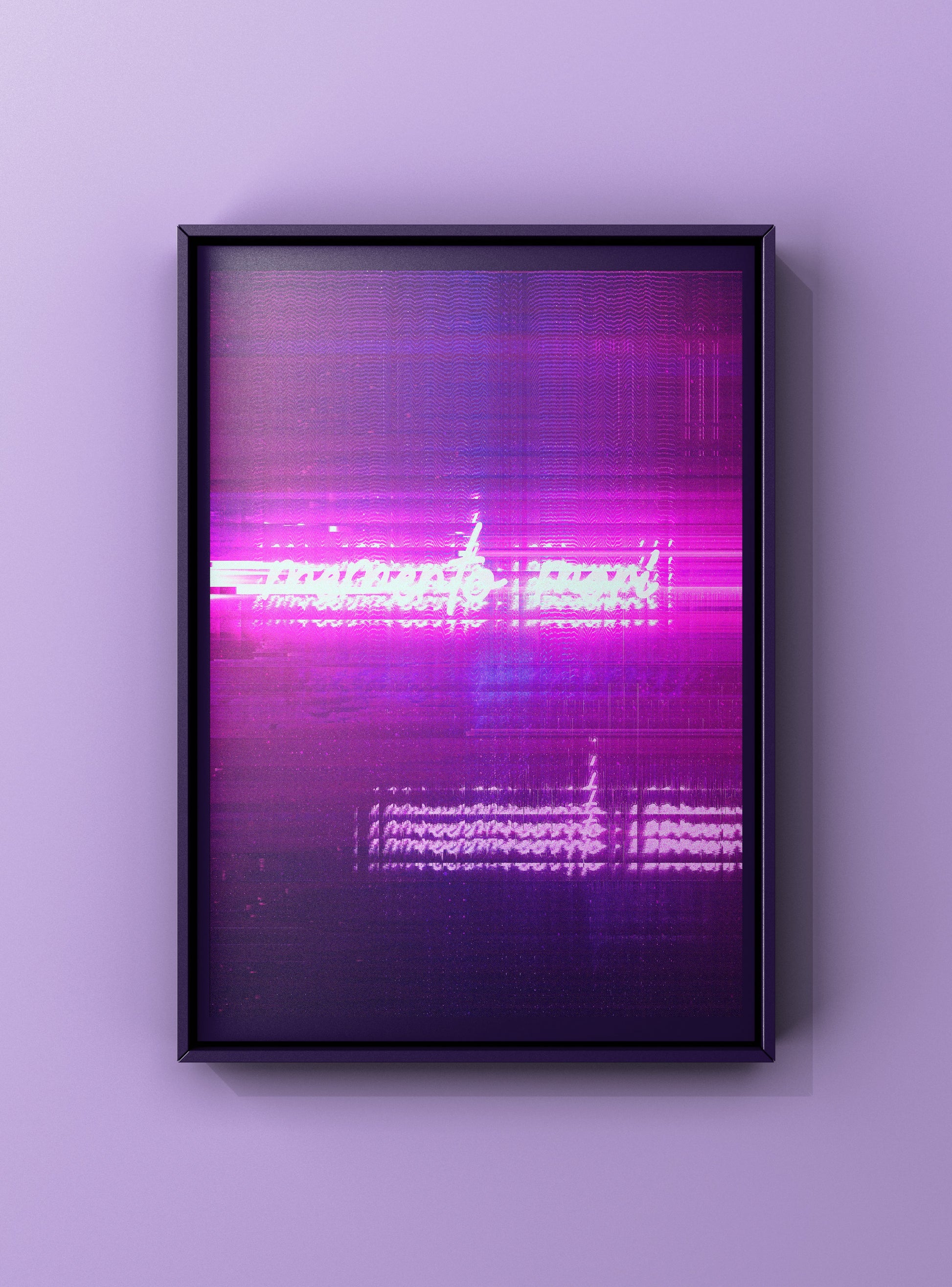 Glitch-inspired abstract artwork exploring digital decay and motion