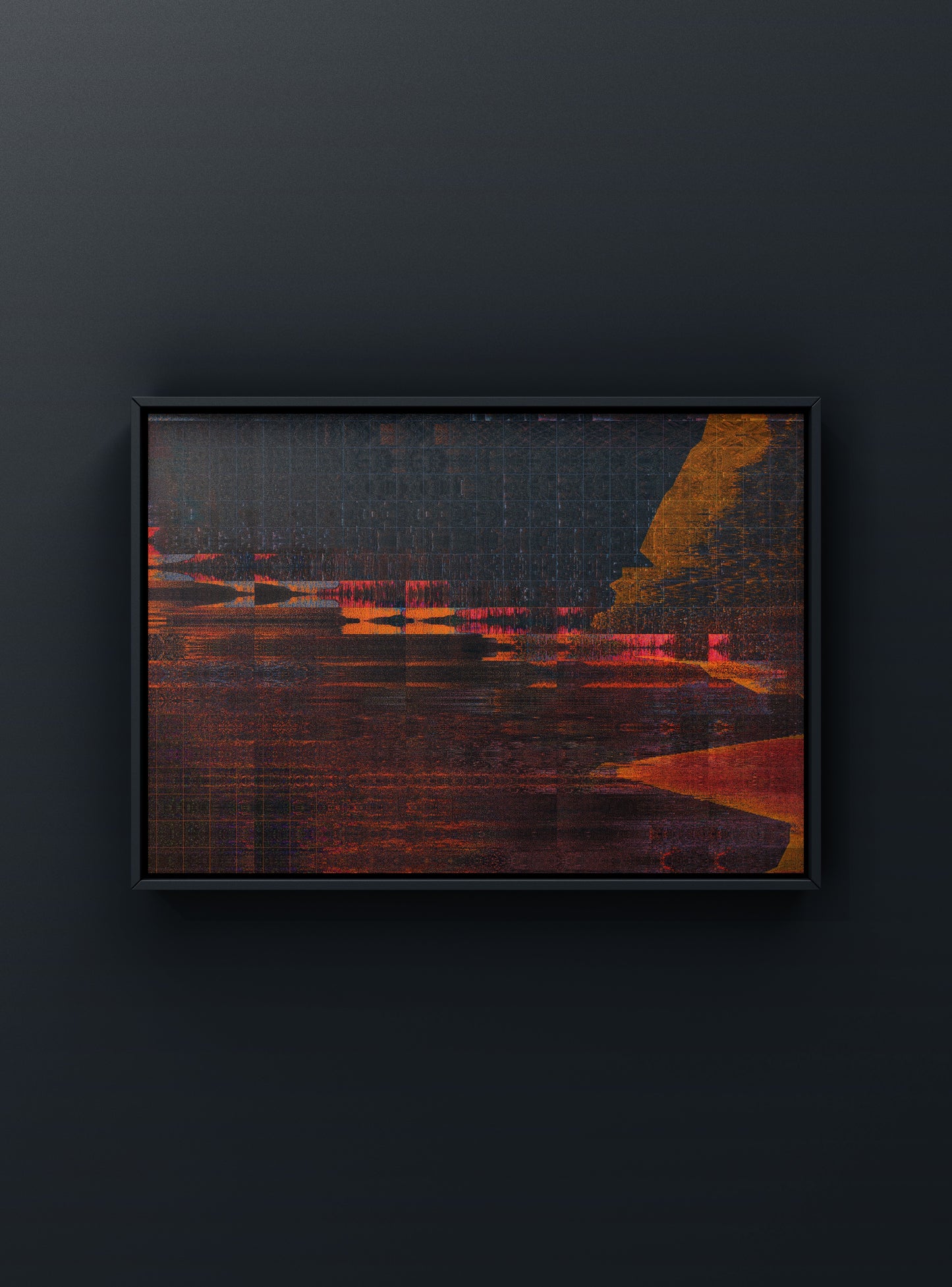 Modern fine art prints blending digital abstraction and organic forms