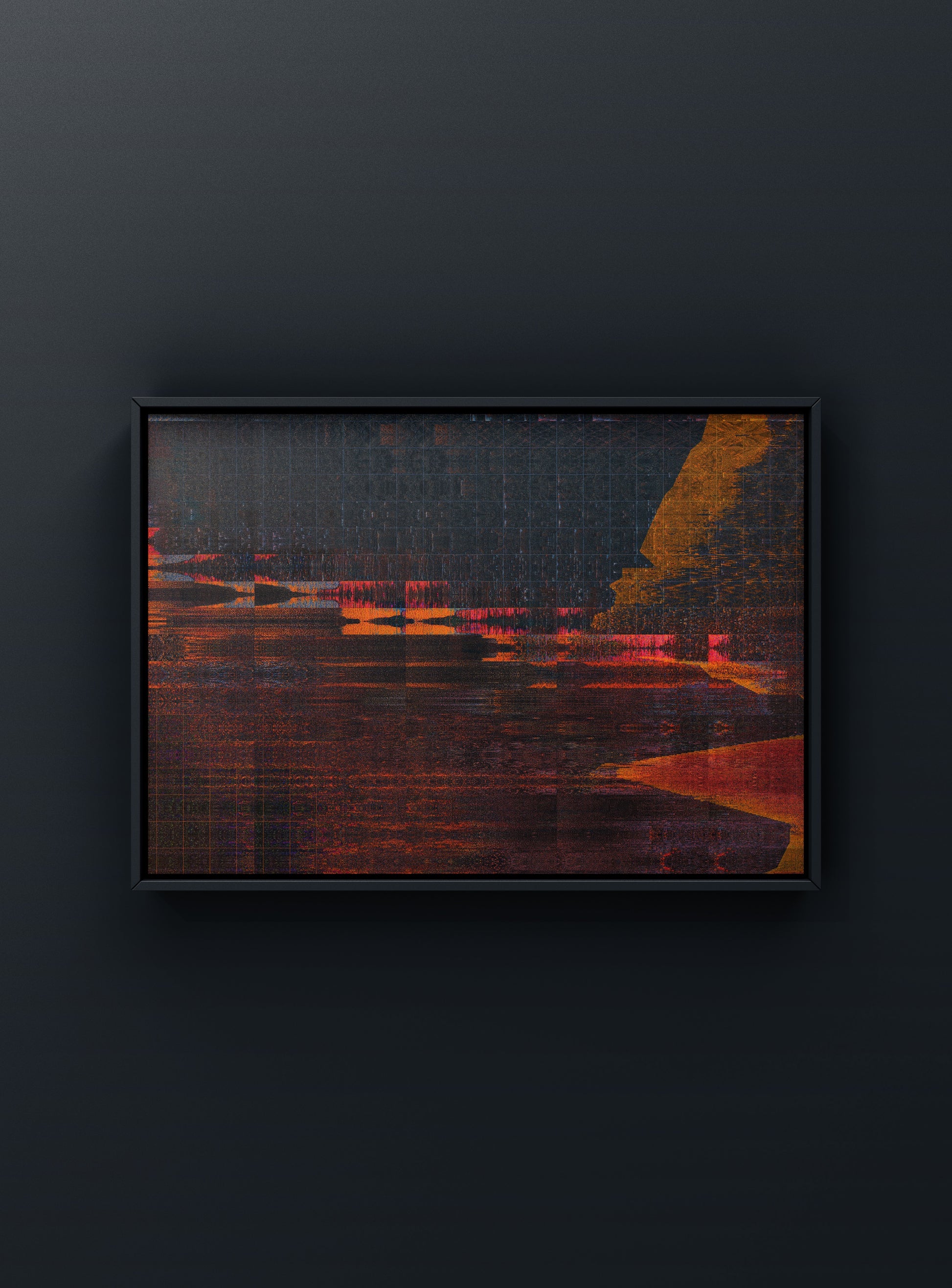 Modern fine art prints blending digital abstraction and organic forms