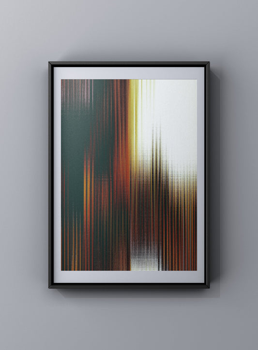 Signed limited edition glitch art print inspired by architecture
