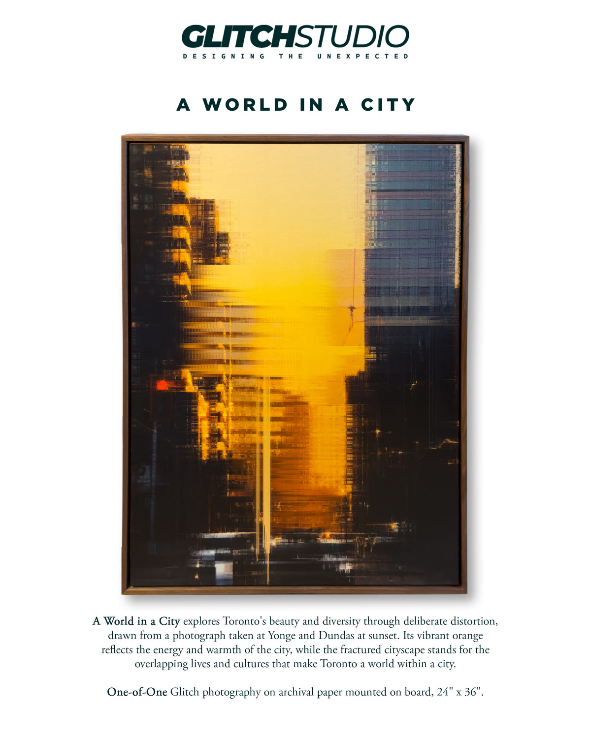 A World In A City | 24x36 Framed