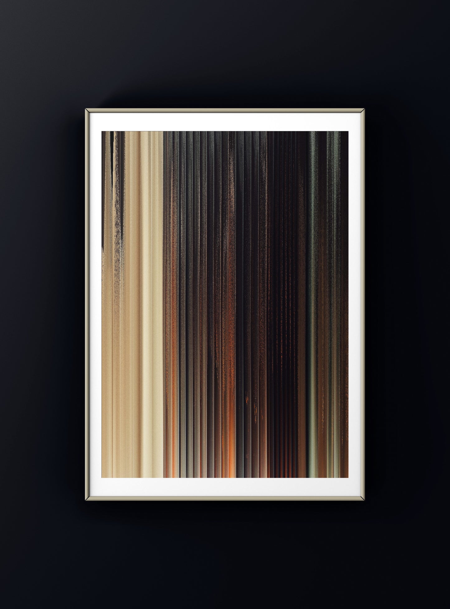Abstract modern artwork with high-contrast digital textures and layered depth